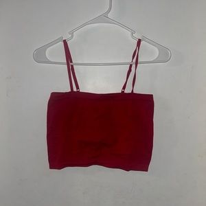classic red spaghetti strap top